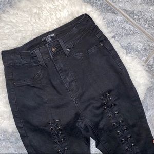 kylee lace up jeans